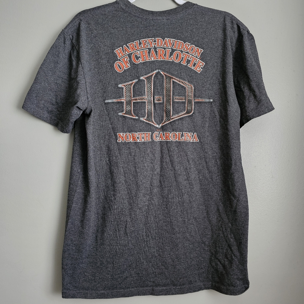 Harley Davidson of Charlotte NC Motor Cycles racing Short Sleeve Tee T Shirt